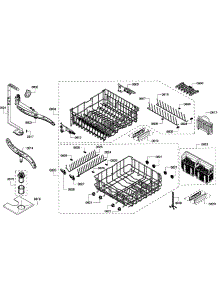 Baskets parts for Bosch Dishwasher SHE68R55UC/67 from AppliancePartsPros.com