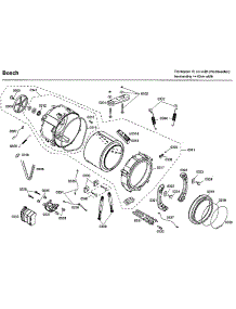 Tub parts for Bosch Washer WFMC8401UC/07 from AppliancePartsPros.com