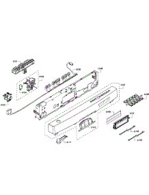 Control Panel parts for Bosch Dishwasher SHE68R52UC/67 from AppliancePartsPros.com