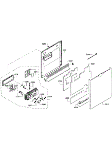 Door Assembly parts for Bosch Dishwasher SHE68R52UC/67 from AppliancePartsPros.com