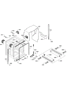 Cabinet parts for Bosch Dishwasher SHE68R52UC/67 from AppliancePartsPros.com