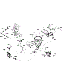 Pump Assembly parts for Bosch Dishwasher SHE68R52UC/67 from AppliancePartsPros.com