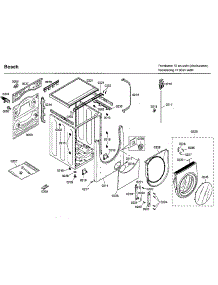 Frame parts for Bosch Washer WFMC8401UC/09 from AppliancePartsPros.com