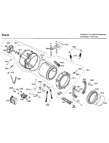 Tub parts for Bosch Washer WFMC8401UC/09 from AppliancePartsPros.com