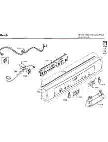 Control Panel parts for Bosch Dishwasher SHE3ARF5UC/22 from AppliancePartsPros.com