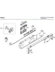 Control Panel parts for Bosch Dishwasher SHX33A02UC/22 from AppliancePartsPros.com