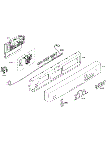 Panel Assembly parts for Bosch Dishwasher SHE44C02UC/38 from AppliancePartsPros.com
