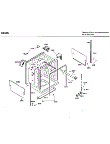 Frame parts for Bosch Dishwasher SHX33A02UC/22 from AppliancePartsPros.com
