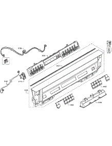 Control Panel parts for Bosch Dishwasher SHE53TF2UC/09 from AppliancePartsPros.com