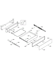 Drawer parts for Bosch Range HDIP054U/01 from AppliancePartsPros.com