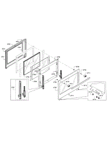 Door parts for Bosch Range HDIP054U/01 from AppliancePartsPros.com