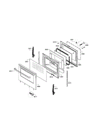 Door Assembly parts for Bosch Range HGS3053UC/08 from AppliancePartsPros.com