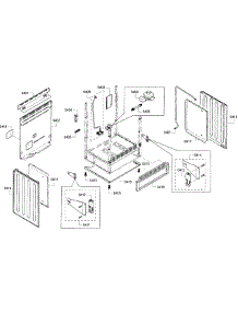 Cabinet Assembly parts for Bosch Range HGS7282UC/08 from AppliancePartsPros.com
