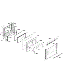 Door Assembly parts for Bosch Range HGS7282UC/08 from AppliancePartsPros.com