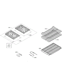 Grates  /  Shelfs parts for Bosch Range HGS7282UC/08 from AppliancePartsPros.com