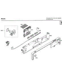 Control Panel parts for Bosch Dishwasher SHX43C05UC/56 from AppliancePartsPros.com