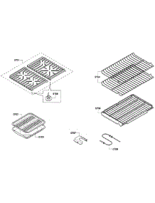 Grates  /  Shelfs parts for Bosch Range HGS7282UC/02 from AppliancePartsPros.com