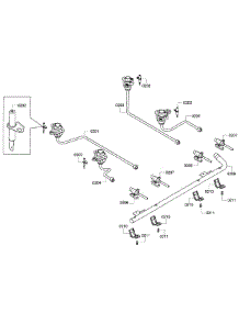 Manifold parts for Bosch Range HGS7282UC/07 from AppliancePartsPros.com