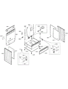 Cabinet Assembly parts for Bosch Range HGS7282UC/07 from AppliancePartsPros.com