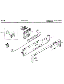 Control Panel parts for Bosch Dishwasher SHX43C05UC/33 from AppliancePartsPros.com