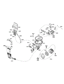 Pump Assembly parts for Bosch Dishwasher SHE43M02UC/48 from AppliancePartsPros.com