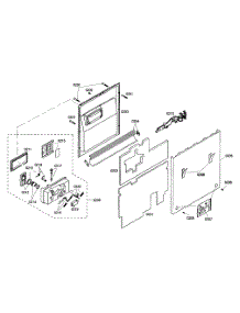 Door Assembly parts for Bosch Dishwasher SHV45M03UC-48 from AppliancePartsPros.com