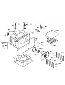 Lower Oven Assembly parts for Bosch Wall Oven HBL8650UC/09 from AppliancePartsPros.com