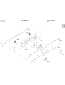 Control Panel parts for Bosch Wall Oven HBL57M52UC/01 from AppliancePartsPros.com