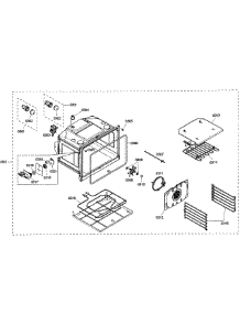 Oven Assembly parts for Bosch Wall Oven HBL5450UC/01 from AppliancePartsPros.com