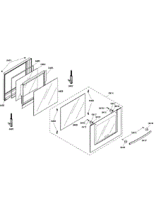 Door Assembly parts for Bosch Wall Oven HBL5450UC/01 from AppliancePartsPros.com