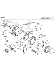 Tub parts for Bosch Washer WFMC8401UC/10 from AppliancePartsPros.com