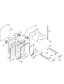 Cabinet parts for Bosch Dishwasher SHE55M12UC/64 from AppliancePartsPros.com