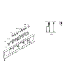 Control Panel parts for Bosch Dishwasher SGV68U53UC/B4 from AppliancePartsPros.com