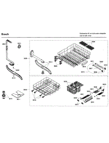 Rack parts for Bosch Dishwasher SHX46A05UC/33 from AppliancePartsPros.com