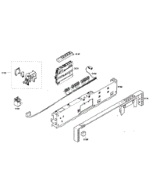 Control Panel parts for Bosch Dishwasher SHX46A02UC/21 from AppliancePartsPros.com