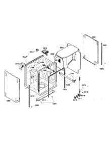 Cabinet Parts parts for Bosch Dishwasher SHX46A02UC/21 from AppliancePartsPros.com