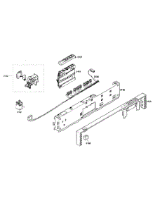 Control Panel parts for Bosch Dishwasher SHX46A06UC/21 from AppliancePartsPros.com