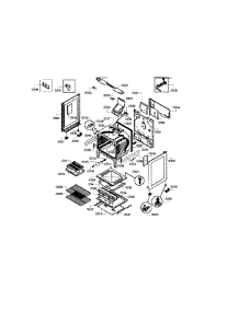 Cavity & Frame parts for Bosch Range HGS3053UC/09 from AppliancePartsPros.com