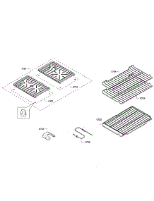 Grates  /  Shelfs parts for Bosch Range HGS7282UC/07 from AppliancePartsPros.com