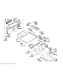 Maintop Assembly parts for Bosch Range HES256U from AppliancePartsPros.com