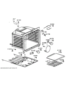 Oven Cavity Assembly parts for Bosch Range HES256U from AppliancePartsPros.com
