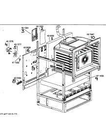 Oven Cavity Frame parts for Bosch Range HES256U from AppliancePartsPros.com