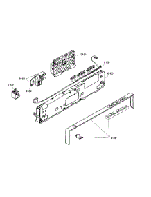 Front Panel parts for Bosch Dishwasher SHX57C06UC21 from AppliancePartsPros.com