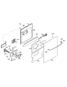 Door Panel parts for Bosch Dishwasher SHX57C06UC21 from AppliancePartsPros.com
