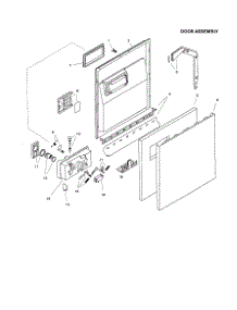 Door Assembly parts for Bosch Dishwasher SHU6806UC from AppliancePartsPros.com