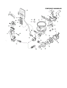 Component Assemblies parts for Bosch Dishwasher SHU6806UC from AppliancePartsPros.com