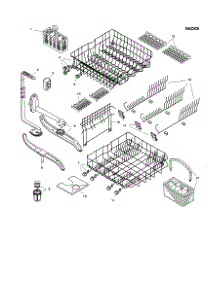 Racks parts for Bosch Dishwasher SHU6806UC from AppliancePartsPros.com