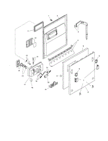 Door Assembly parts for Bosch Dishwasher SHV4303 from AppliancePartsPros.com