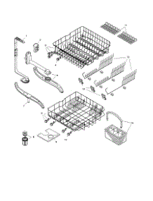 Racks parts for Bosch Dishwasher SHV4303 from AppliancePartsPros.com