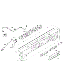 Control Panel parts for Bosch Dishwasher SHX65T55UC/07 from AppliancePartsPros.com